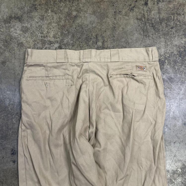 Dickies Trousers Original Fit Carpenter Workwear Pants, Beige, Mens 38 6