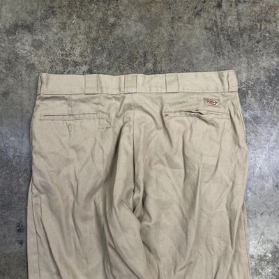 Dickies Trousers Original Fit Carpenter Workwear Pants, Beige, Mens 38 6