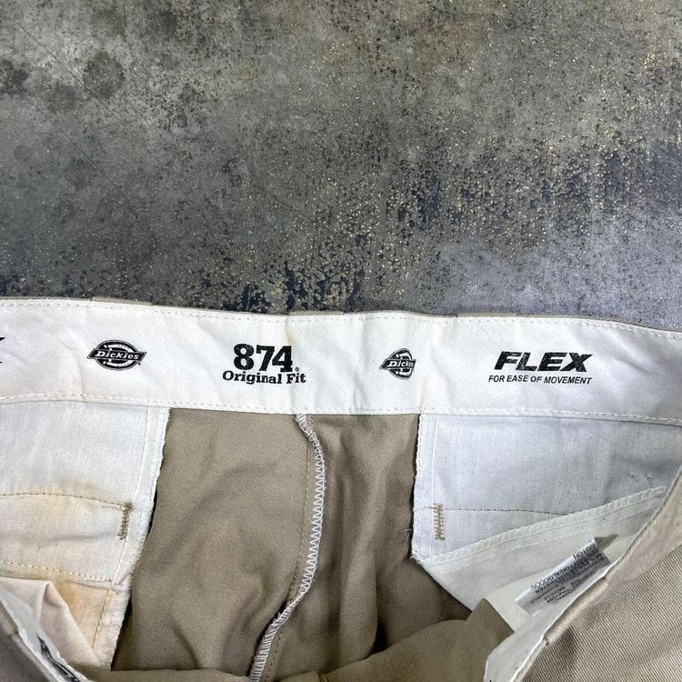 Dickies Trousers Original Fit Carpenter Workwear Pants, Beige, Mens 38 5