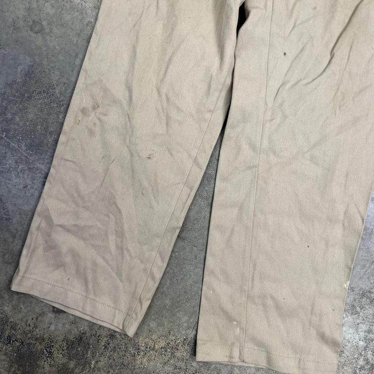 Dickies Trousers Original Fit Carpenter Workwear Pants, Beige, Mens 38 8