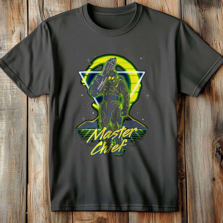 Master Chief Retro Neon T-shirt image 2