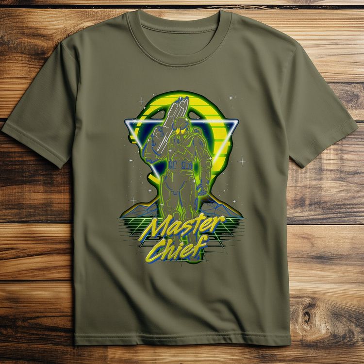 Master Chief Retro Neon T-shirt image 3
