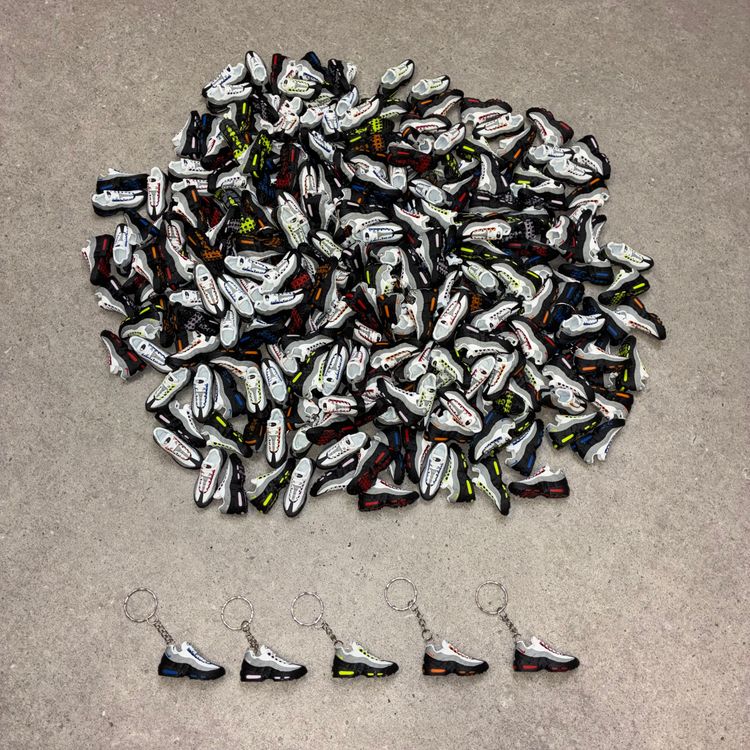 Air Max 95 Inspired Trainer Keyring Multi Pack of 5