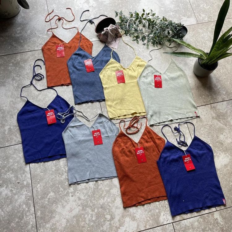 Vintage 90s Miss Sixty Halterneck tops imagen 4