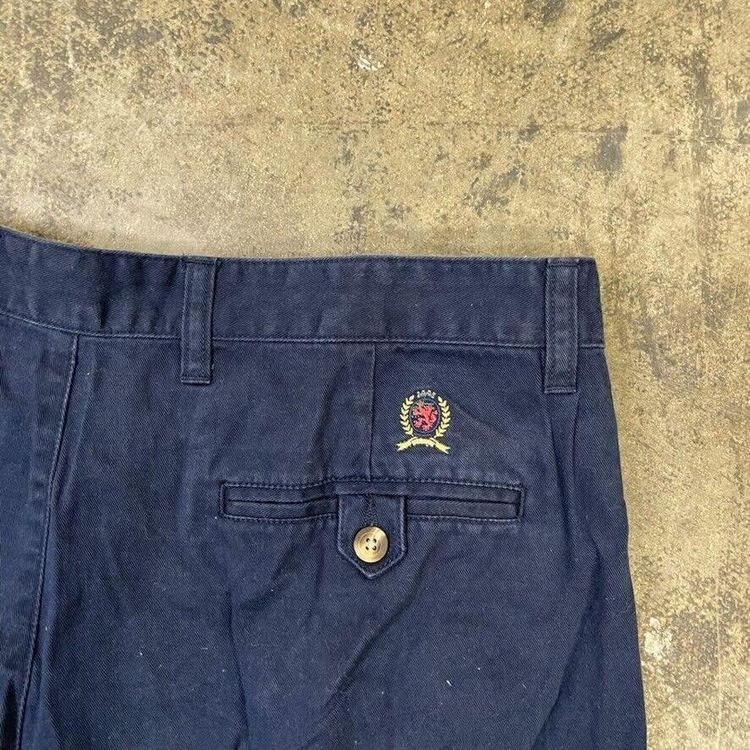 Tommy Hilfiger Shorts Canvas 90s Vintage Summer Bottoms, Navy, Mens 36 4
