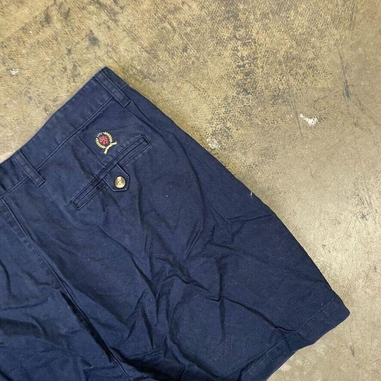 Tommy Hilfiger Shorts Canvas 90s Vintage Summer Bottoms, Navy, Mens 36 3