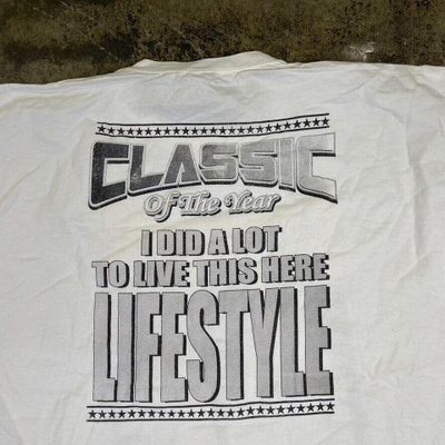 NFL T-Shirt Tennessee Show Down Football Y2K Graphic USA Tee, White, Mens 2XL 8