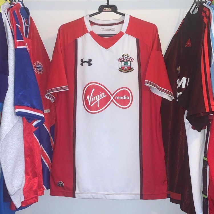Under Armour Mens Southampton 2017/18 Under Armour Home Football Shirt Large product image
