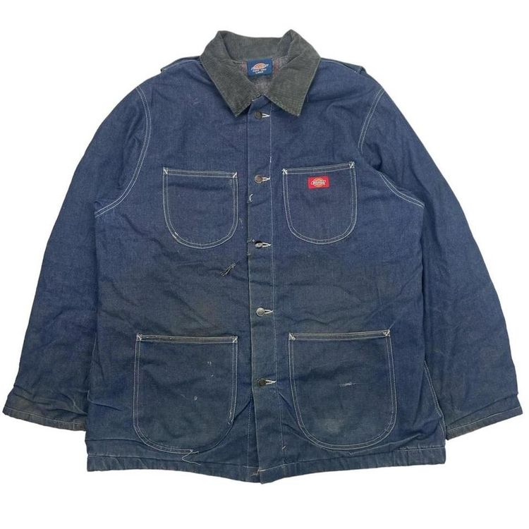 Dickies Work Wear Long Blue Jacket 1