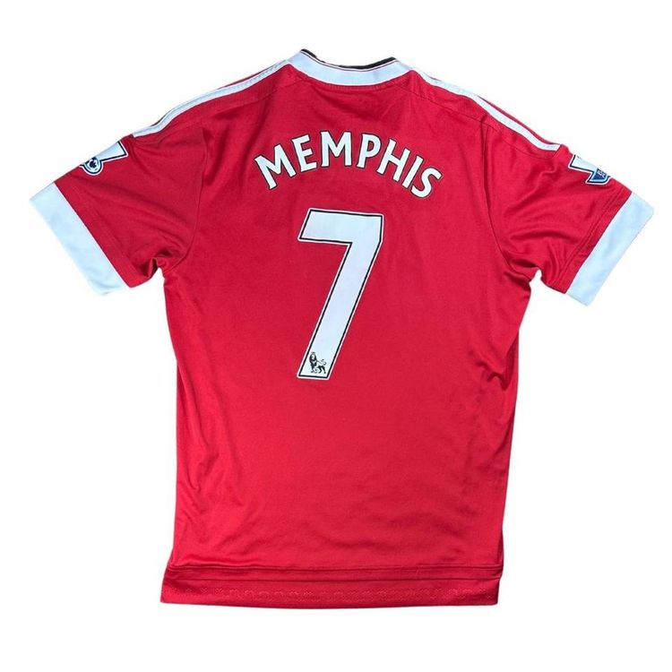 Manchester United 2015/2016 Home Football Shirt Memphis 7 image 1