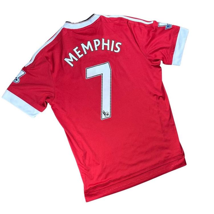 Manchester United 2015/2016 Home Football Shirt Memphis 7 image 3