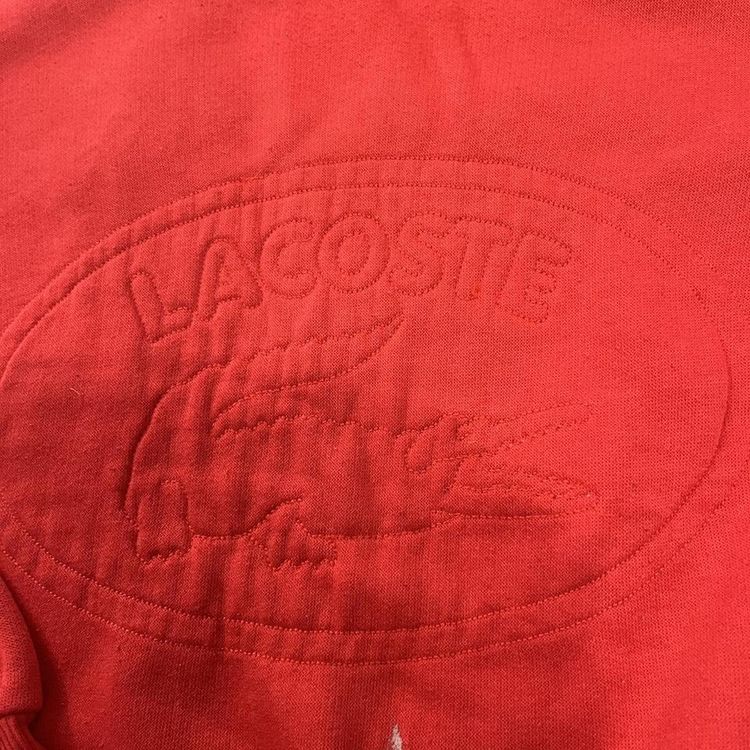 Womens Red Lacoste sweatshirt 2