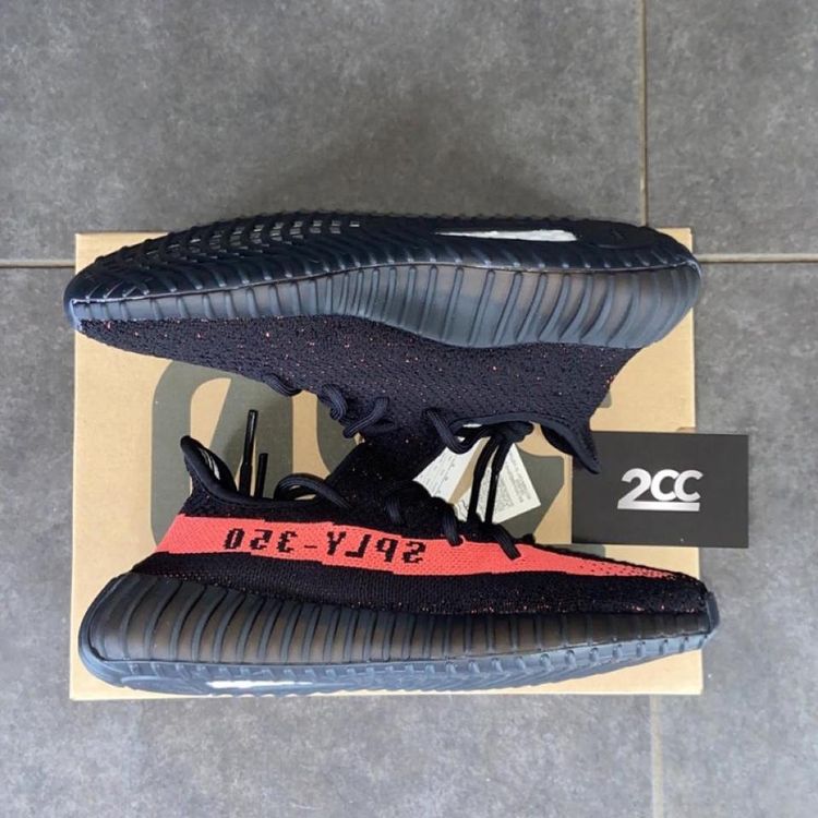 - Adidas Yeezy Boost 350 V2 Core Black Red image 1