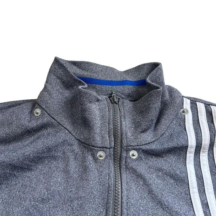 Vintage adidas grey full zip track jacket, tracksuit top. Embroidery on the front & back. image 4