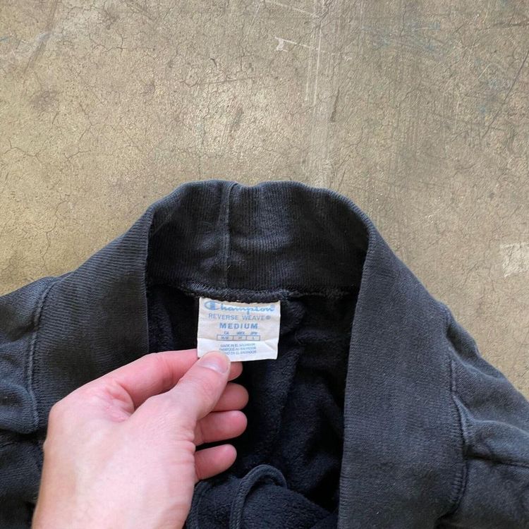 Champion Tracksuit Bottoms Y2K Vintage Joggers, Black, Womens Medium 4