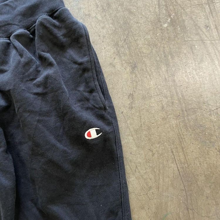 Champion Tracksuit Bottoms Y2K Vintage Joggers, Black, Womens Medium 3