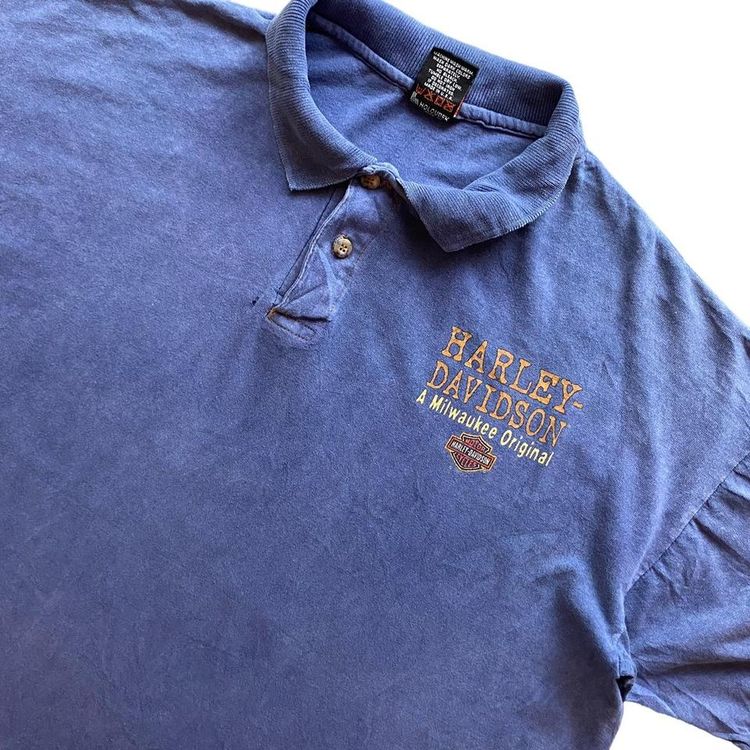 Vintage Harley Davidson 1997 J&L Sioux Falls South Dakota graphic print polo t shirt 4