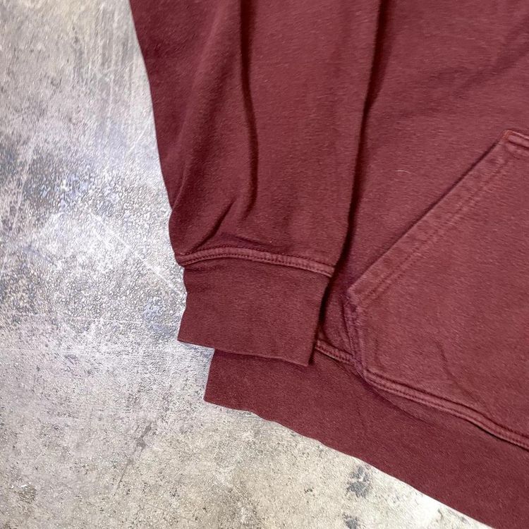 The North Face Hoodie Sports Spellout Outdoor Sweatshirt, Burgundy, Mens Large 5