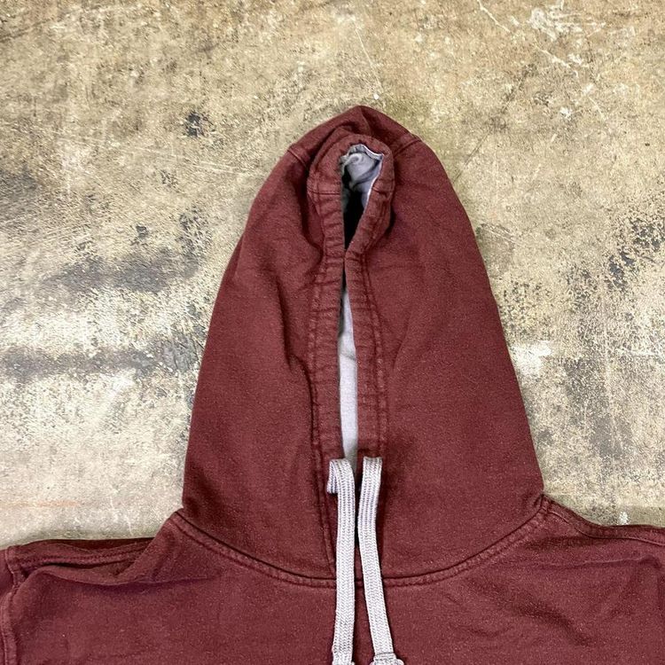 The North Face Hoodie Sports Spellout Outdoor Sweatshirt, Burgundy, Mens Large 6