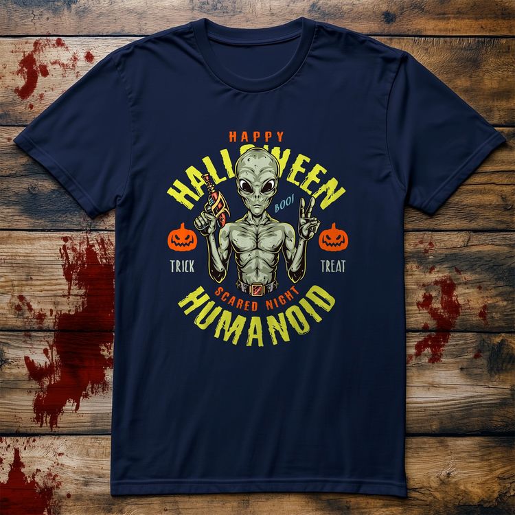 Alien Humanoid Boo t-shirt image 4