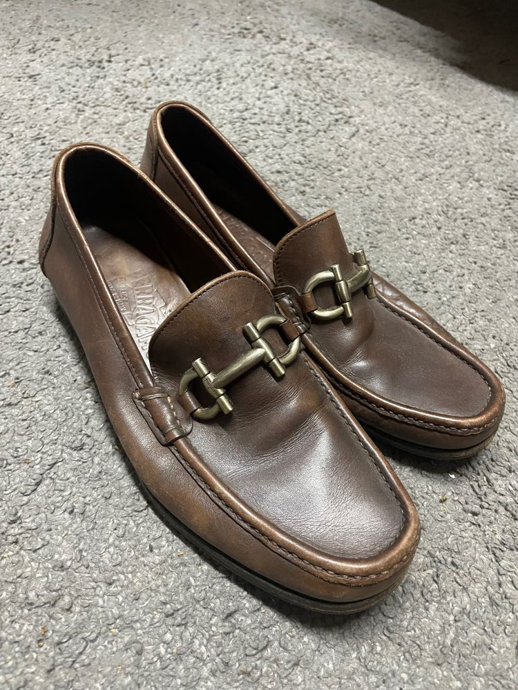 Salvatore Ferragamo Salvatore Ferragamo Brown Leather Loafers product image