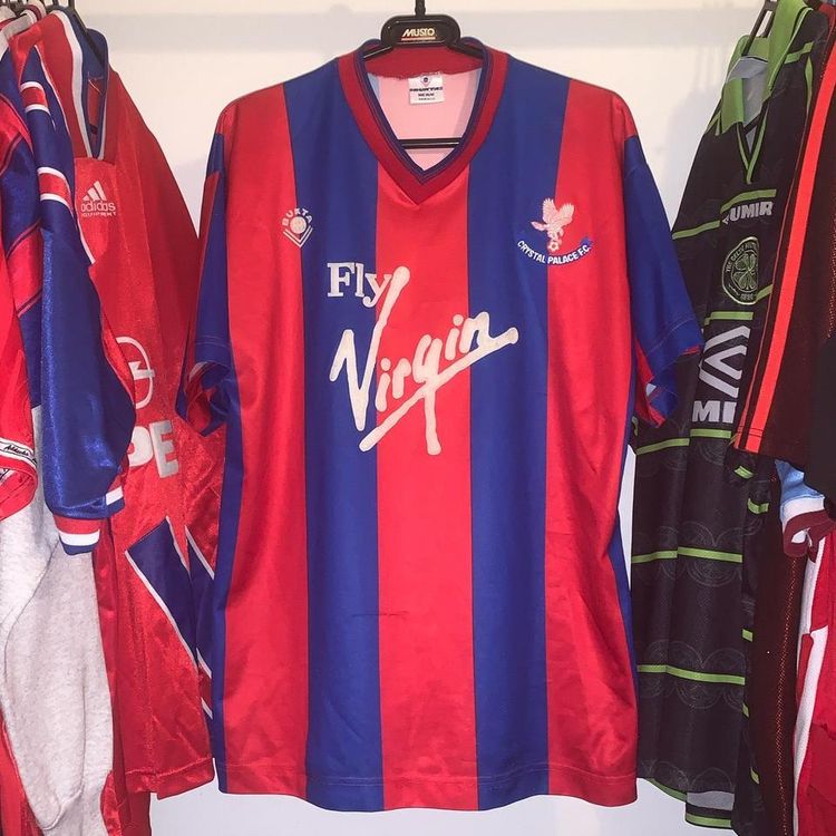 Vintage Crystal Palace 1986/88 Butka Home Football Shirt 38/40 Mens Medium