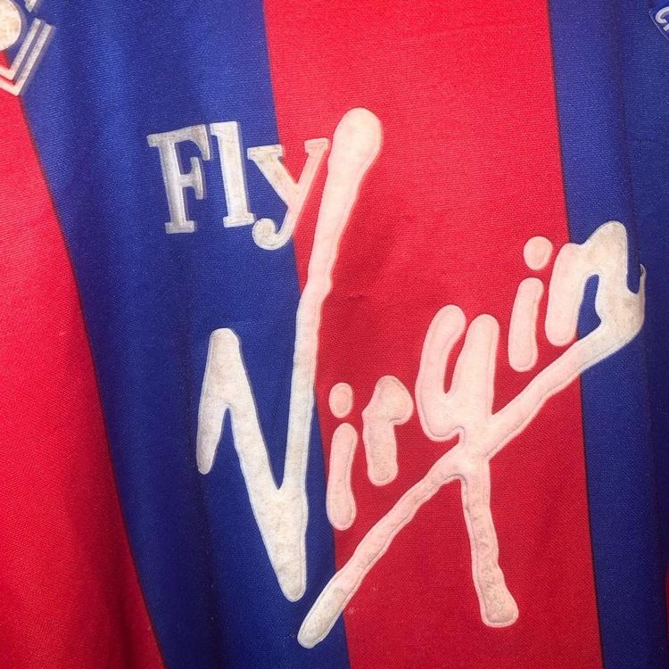Vintage Crystal Palace 1986/88 Butka Home Football Shirt 38/40 Mens Medium 5