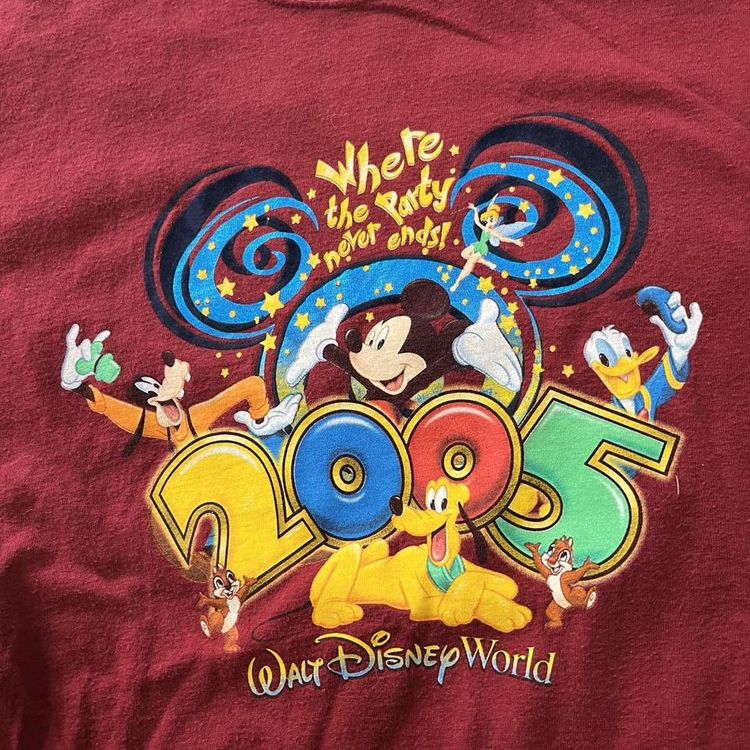 Red Walt Disney t-shirt image 2