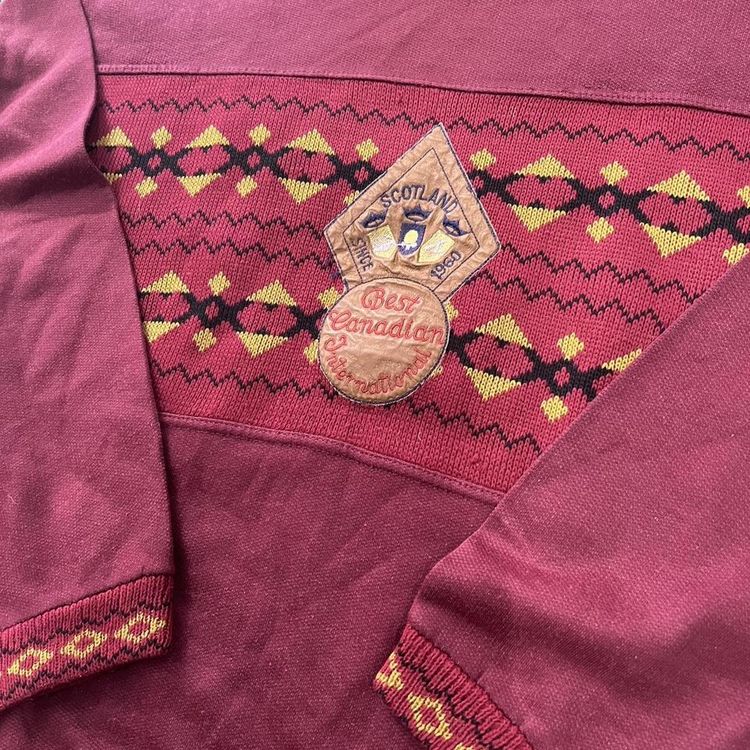 Burgundy unbranded sweatshirt 2