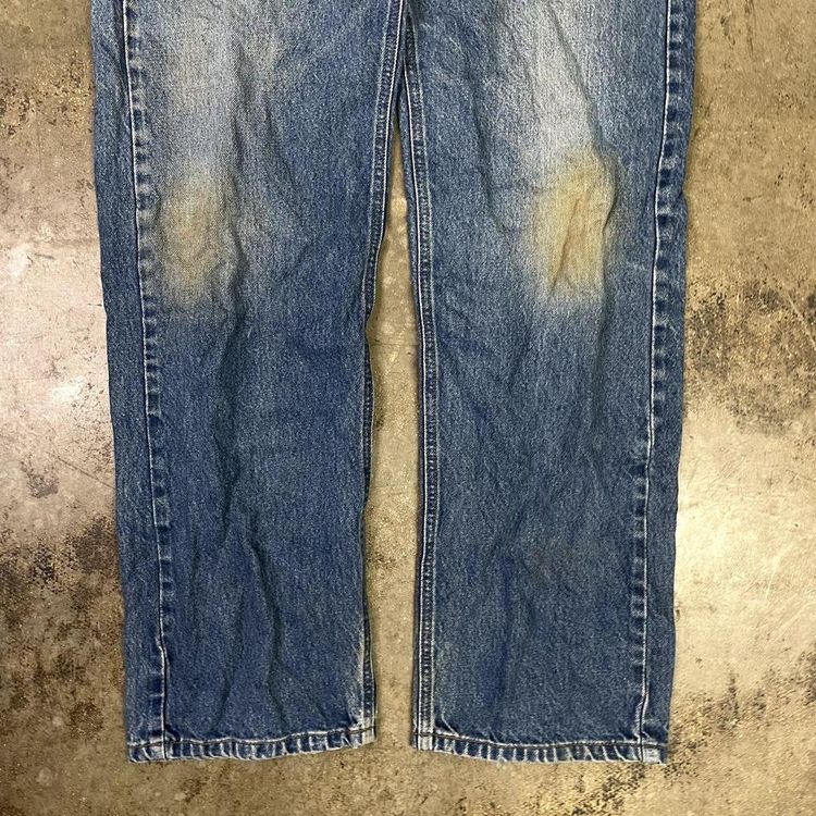Carhartt Jeans Original Fit Carpenter Denim Workwear Trousers, Blue, Mens 36 2