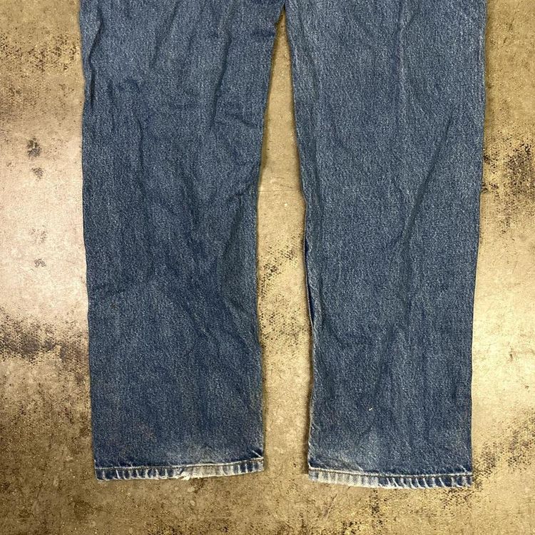 Carhartt Jeans Original Fit Carpenter Denim Workwear Trousers, Blue, Mens 36 6