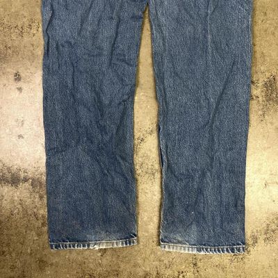 Carhartt Jeans Original Fit Carpenter Denim Workwear Trousers, Blue, Mens 36 6