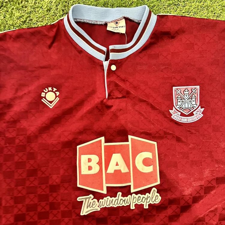 1989-1990 West Ham home football jersey 2