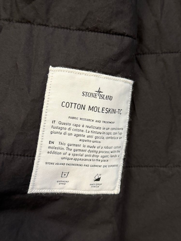 Stone Island Black Cotton Moleskin-TC imagen 9