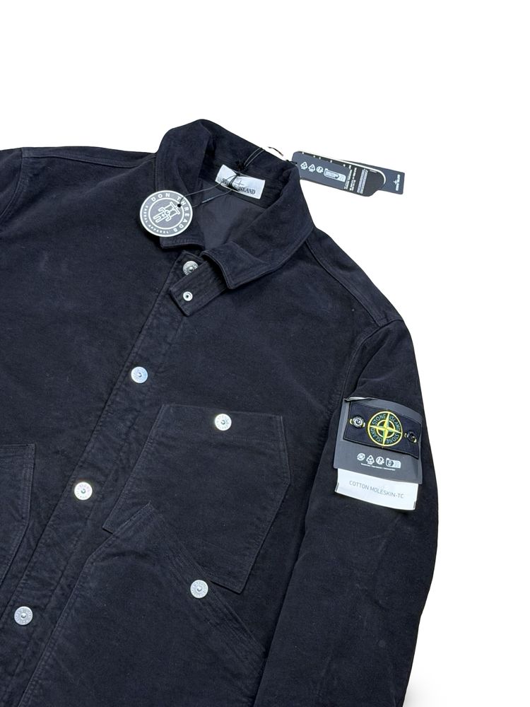Stone Island Black Cotton Moleskin-TC imagen 7