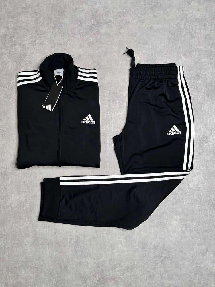 Adidas Black Tracksuit Jacket And Pants