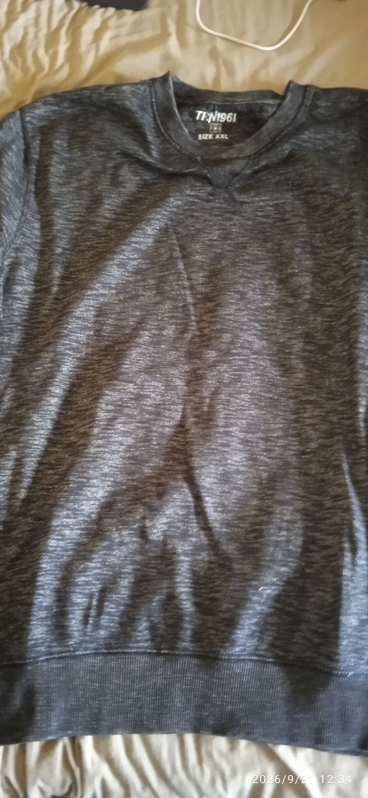 Grey Crew Neck Sweatshirt imagen 1