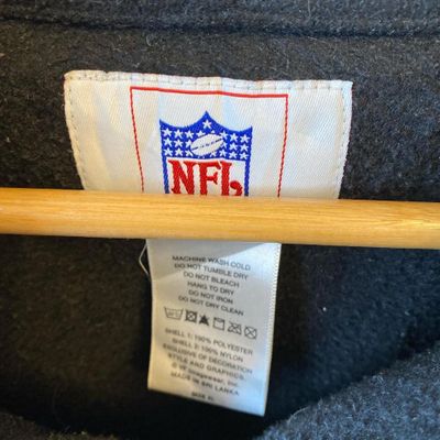 Vintage Pittsburgh steelers nfl jacket fleece. Insane piece. Black and brown/grey 4