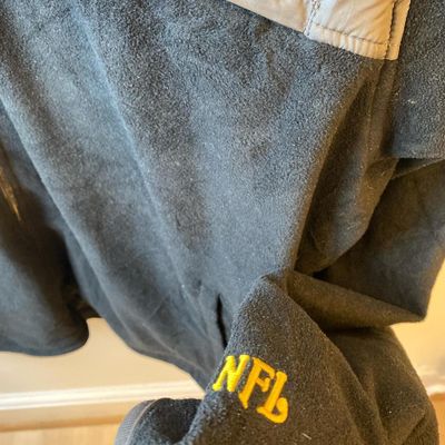 Vintage Pittsburgh steelers nfl jacket fleece. Insane piece. Black and brown/grey 5
