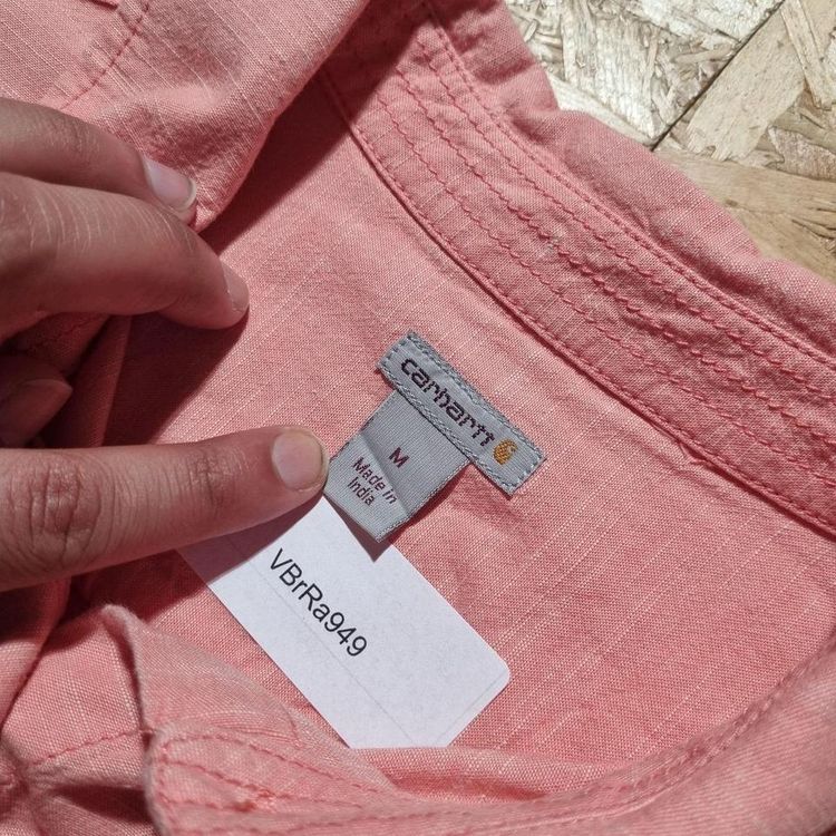Carhartt Button Down Long Sleeve Shirt - M - Pink Salmon image 4