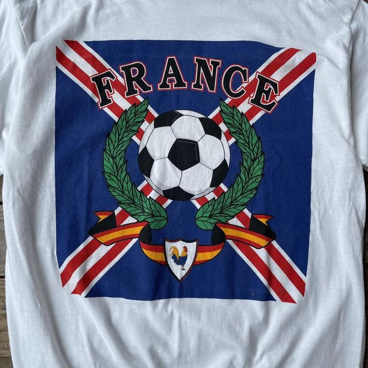 Vintage France Football Souvenir Graphic Tee image 2