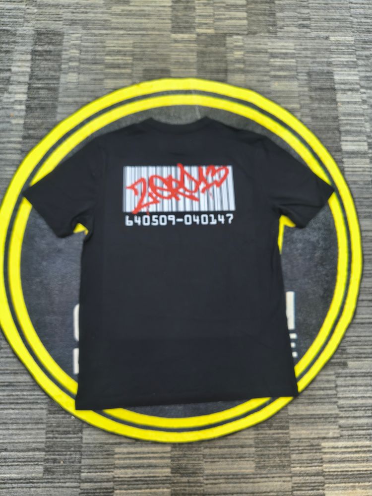 Zero13 Barcode Black Graphic T-Shirt, Brand new, all sizes
