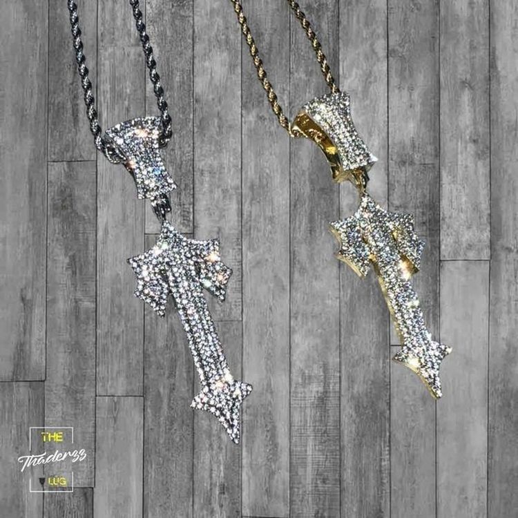 Trapstar Chain "Trapstar Pendant & Rope Chain" - CZ Diamonds On Pendant ️ 2