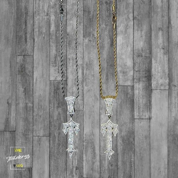 Trapstar Trapstar Chain "Trapstar Pendant & Rope Chain" - CZ Diamonds On Pendant ️ product image