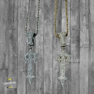 Trapstar Chain "Trapstar Pendant & Rope Chain" - CZ Diamonds On Pendant ️ 3