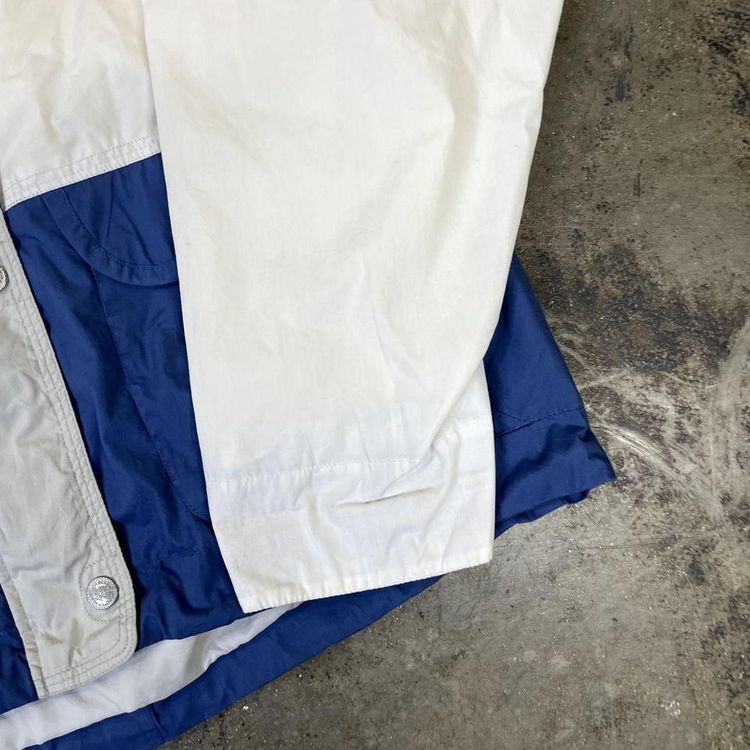 Mulberry Street Rain Jacket Y2K Full Zip Sports Windbreaker Coat, Blue, Mens XL 3