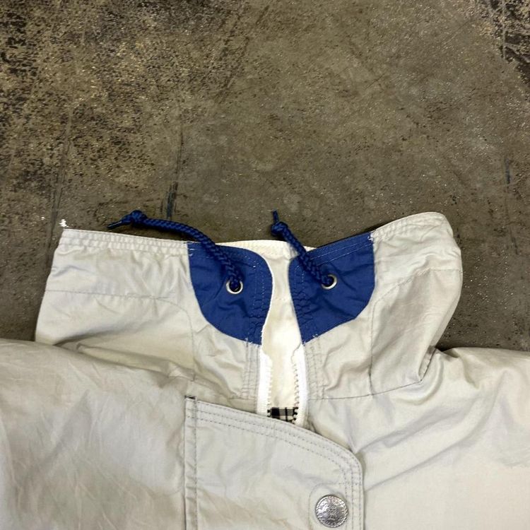 Mulberry Street Rain Jacket Y2K Full Zip Sports Windbreaker Coat, Blue, Mens XL 6