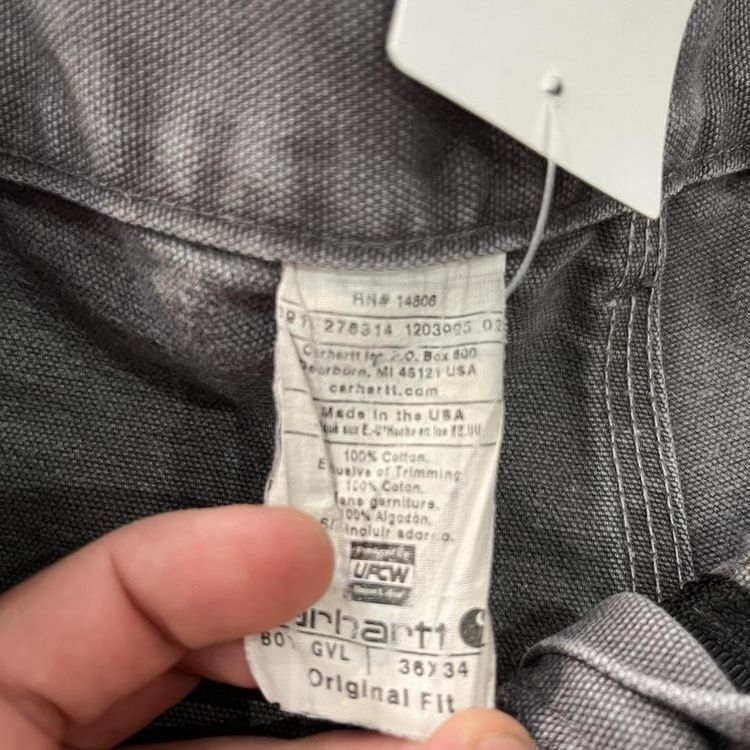 Grey Carhartt double knew carpenters image 5