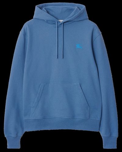 Burberry Protection Logo Hoodie Blue