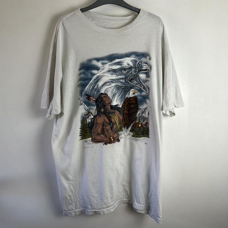 American Vintage Vintage USA eagle Native American graphic design t shirt product image